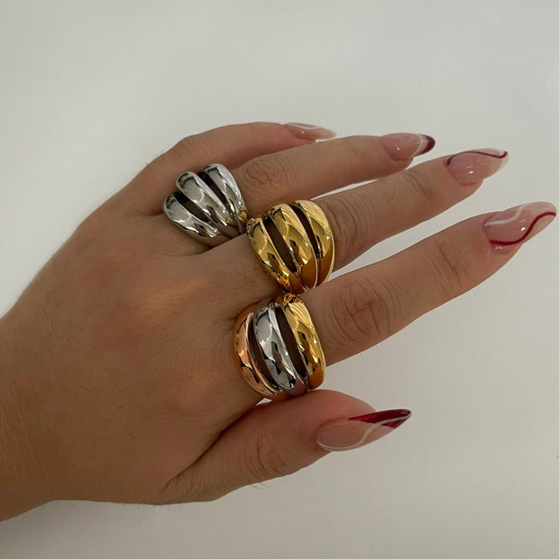 Modernism Trinity Ring