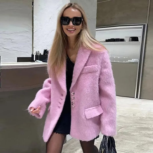 plüschiger Blazer