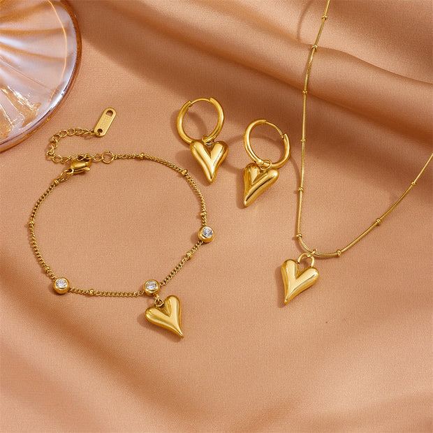 Made to Be Loved – Herz Schmuckset (gold)