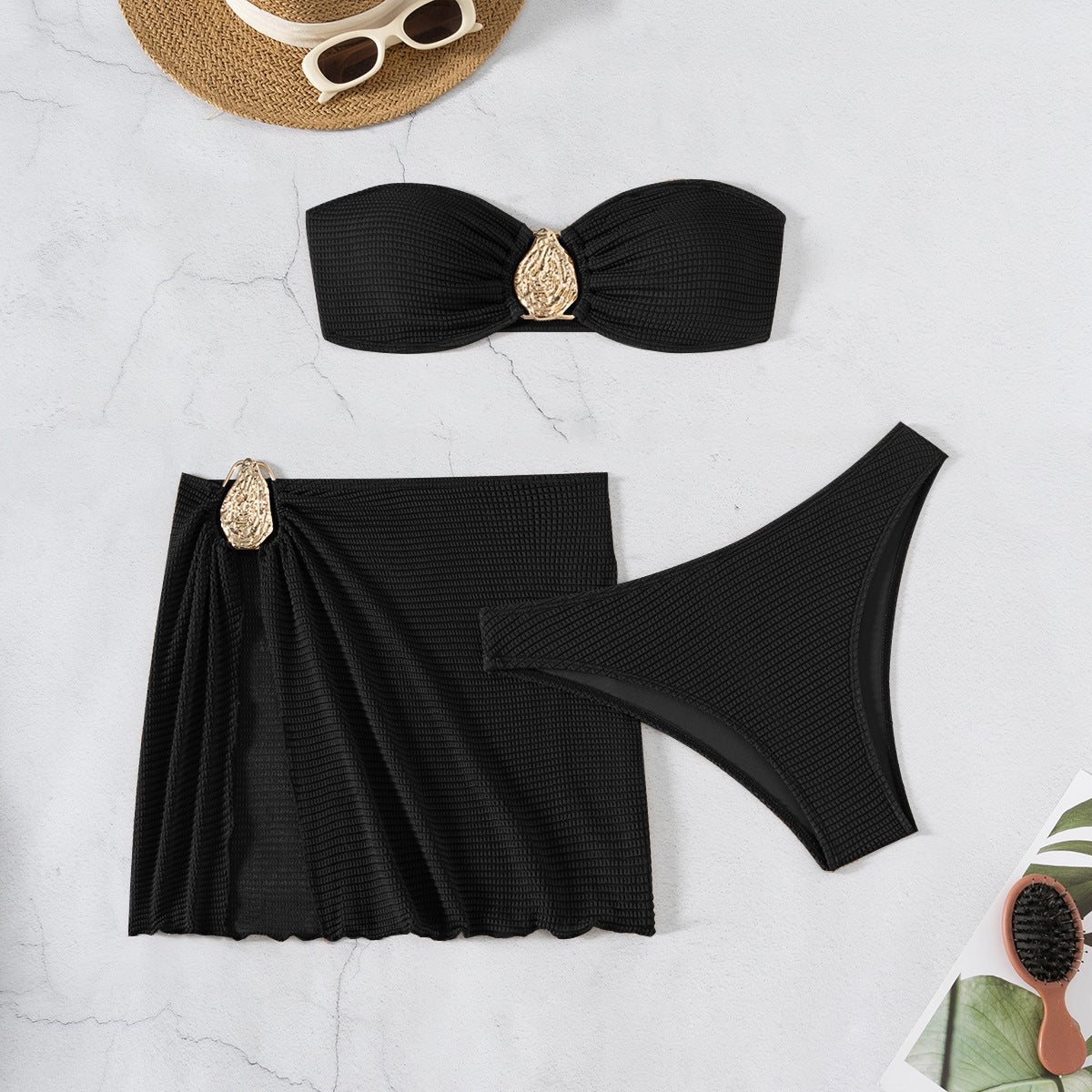 dreiteiliges Bikini-Set