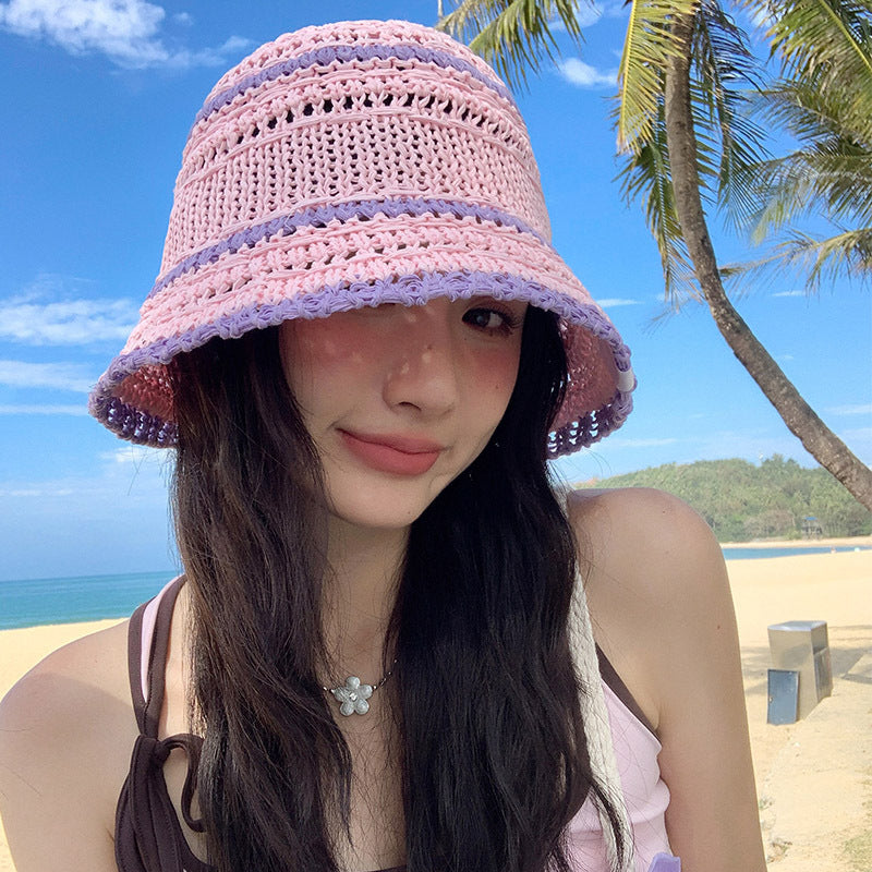 Strickhut Peach