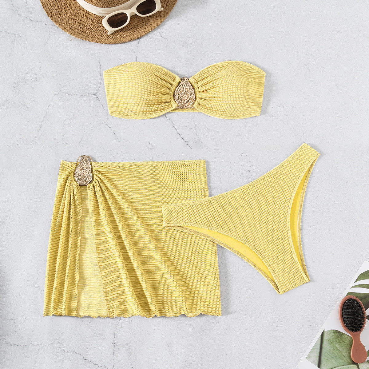 dreiteiliges Bikini-Set