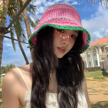 Strickhut Peach