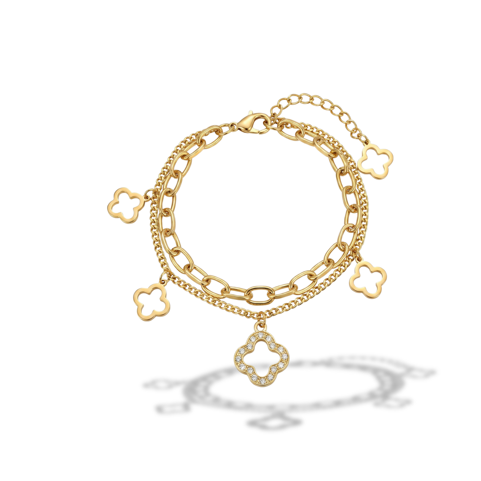 Clover Charm Armband